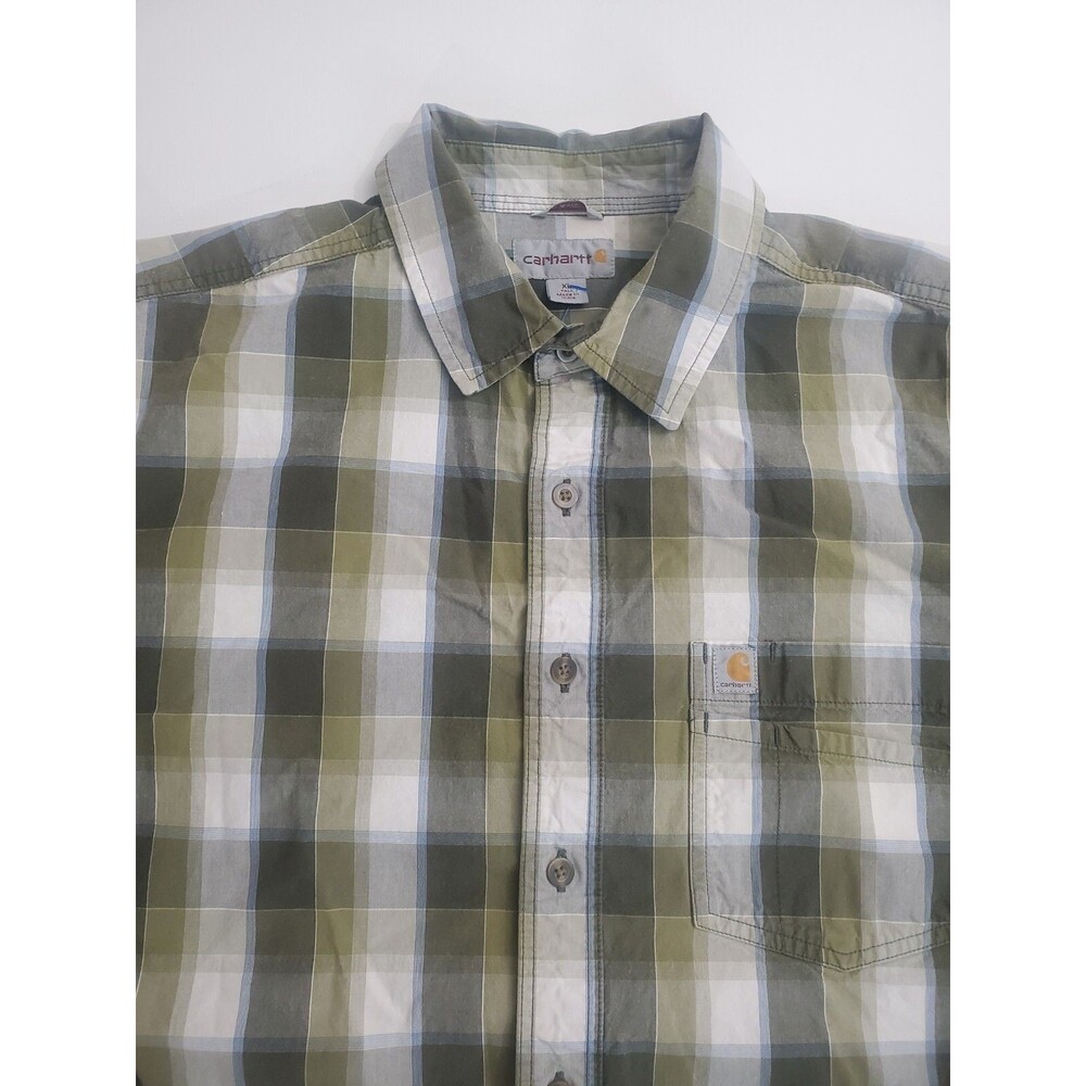 Carhartt Men's Short Sleeve Button Up Casual,‎ Tall XL